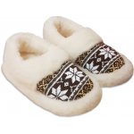 Ovčí Věci Barefoot TV bačkory Norsko z ovčí vlny merino nízké hnědá – Zboží Mobilmania