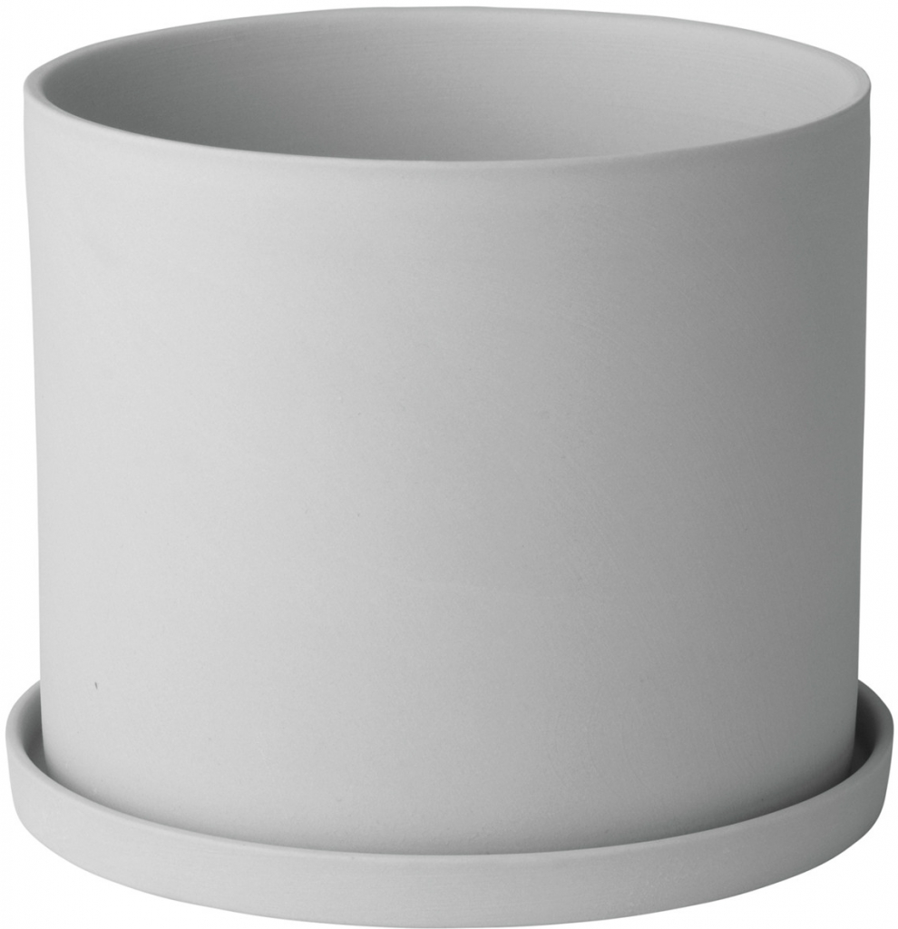 BLOMUS Květináč porcelánový šedobílý NONA BM65975