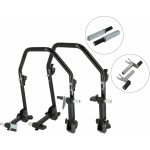 SEFIS D20U sklopný pojízdný moto stojan přední a zadní set - single / 2v1