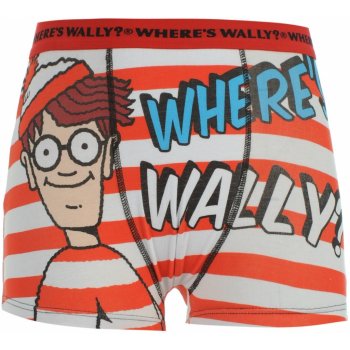 Wheres Wally Single Boxer Kids Red