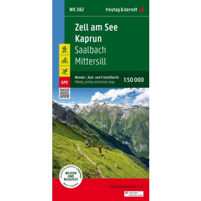 Zell am See-Kaprun 1:50 000 / turistická a cykloturistická mapa – Zboží Mobilmania