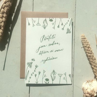 Be Nice EKO Přání Přátelé jsou rodina – Zboží Dáma
