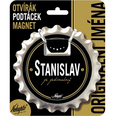 Nekupto Otvírák na pivo, podtácek se jménem Stanislav V.I.P.