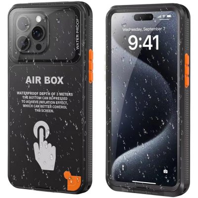 ShellBox - Vodotěsné pouzdro AirBox IP68 6,1" - iPhone 15 - černé – Zboží Živě