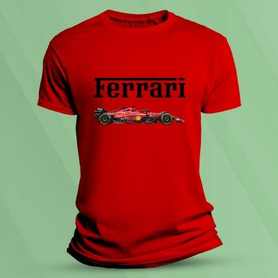 Sandratex Bavlněné dětské tričko Ferrari F1 Červená – Hledejceny.cz