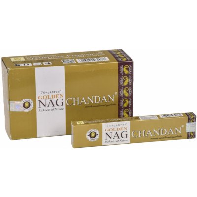 Vijayshree Golden Nag vonné tyčinky Chandan 15 g – Sleviste.cz