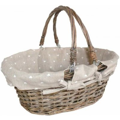 Košíkárna Košík proutěný šedý 37x24 cm – Zboží Mobilmania