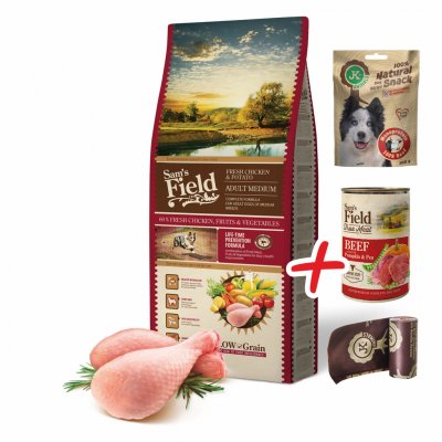 Sam's Field Low Grain Adult Medium Chicken & Potato 13 kg – Sleviste.cz