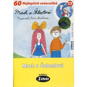 Mach a Šebestová + Mach a Šebestová na cestách + Mach a Šebestová na prázdninách pošetka DVD