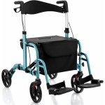 Costway COSTWAY Rollator skládací a lehký se sedadlem, 2 v 1 – Zboží Mobilmania