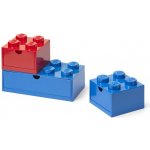 LEGO® stolní box se zásuvkou Multi-Pack 3ks modrá/červená LEGO43250800 – Hledejceny.cz