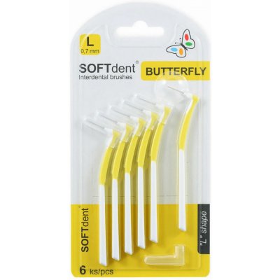 SOFTdent Butterfly mezizub. kartáček zahn. XS 6 ks – Zboží Mobilmania