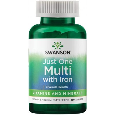 Swanson Just One Multi se železem Multivitamin 130 tablet – Hledejceny.cz
