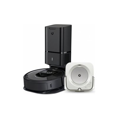 Set iRobot Roomba i7+ black a Braava jet m6