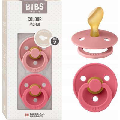 BIBS Colour anatomické dudlíky kaučuk 2ks dusty pink coral – Zboží Dáma