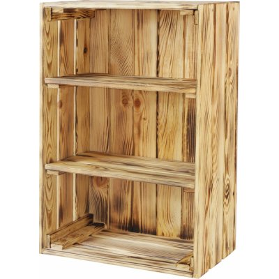 Vkládací police pro dřevěnou bednu, borovice opalovaná, 36,5 x 215 x 24 cm, 2 ks – Hledejceny.cz