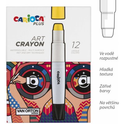 Carioca Plus Art box voskovky 12 ks – Hledejceny.cz