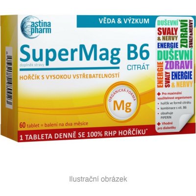 Astina SuperMag B6 citrát 60 tablet – Hledejceny.cz