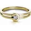 Prsteny Couple zásnubní Nina žluté zlato se zirkonem 6810480