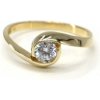 Prsteny Pattic prsten ze žlutého zlata se středovým zirkonem BA07401