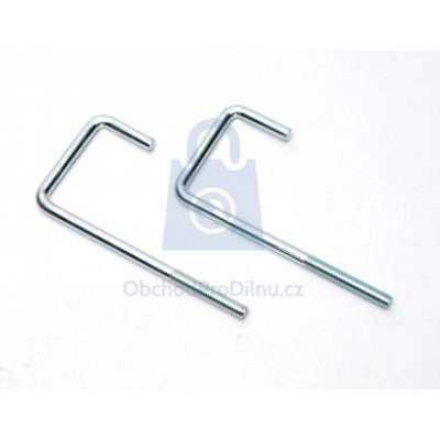 Šroub hákový tvar U, pozinkovaný 8 x 50 x 150, balení 25 ks – Zbozi.Blesk.cz