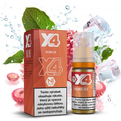 X4 Bar Juice Chladivé liči 10 ml 20 mg – Zbozi.Blesk.cz