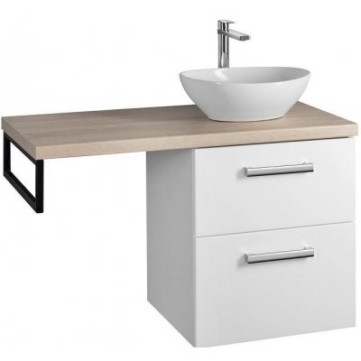 Aqualine Vega š. 97,5 cm, bílá/dub platin, VG052-02 – Zboží Dáma