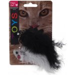 Magic Cat hračka myšky chrastící s catnipem 11 cm 2 ks – Zboží Dáma