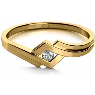 Couple prsten Kira ve žlutém zlatě se zirkonem 6810132 0 1 – Zboží Mobilmania