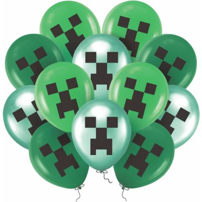 Balonky na párty zelený Creeper – Zboží Dáma