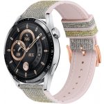 BStrap Glitter řemínek na Samsung Galaxy Watch Active 2 40/44mm, silver yellow SSG032C03