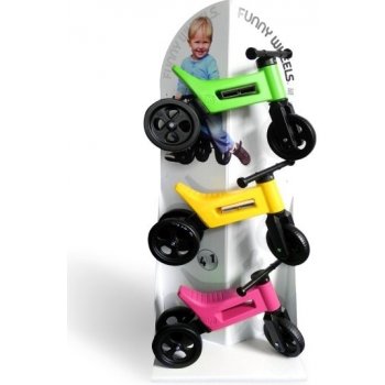 FUNNY WHEELS Rider SPORT 2v1 žluté