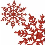 SPRINGOS Sněhové vločky se třpytkami 12cm červené sada 3ks vánoční ozdoby CA1200-XG – Hledejceny.cz