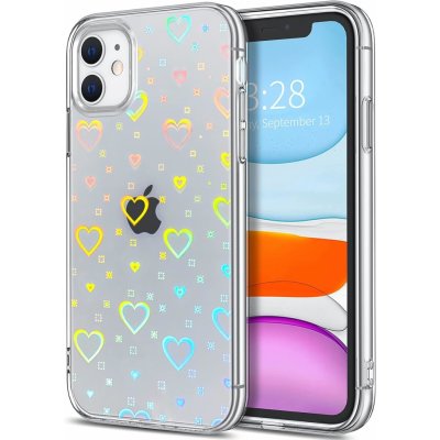 Pouzdro Rainbow heart proměnlivé Apple iPhone 11 – Zboží Mobilmania