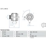 generátor BOSCH 0 986 083 140