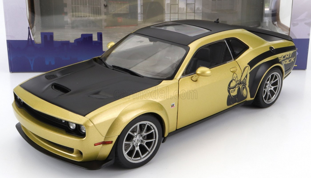 Solido Dodge Challenger R/t Scat Pack 2020 Zlatá Černá 1:18
