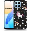 Pouzdro a kryt na mobilní telefon Honor Picasee silikonový černý obal pro Honor X6 - Unicorn hvězdné nebe