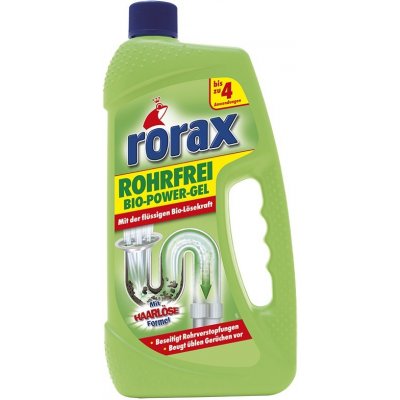 Rorax gelový čistič odpadů a potrubí "krtek" 1l - BIO