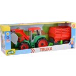 Lena Truxx Traktor s přívěsem na seno v krabici – Zboží Mobilmania