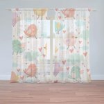 Záclony Oblak s ptáčky: 2 ks - 150x250 cm - Sablio – Hledejceny.cz
