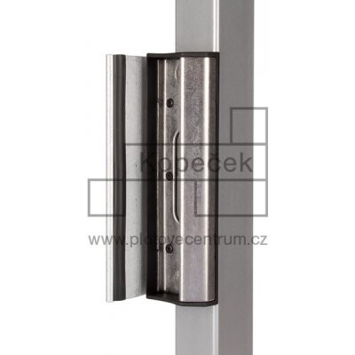 Doraz zámku LOCINOX SAKL | pro hranatý profil 40-60 mm | stříbrná ALUM