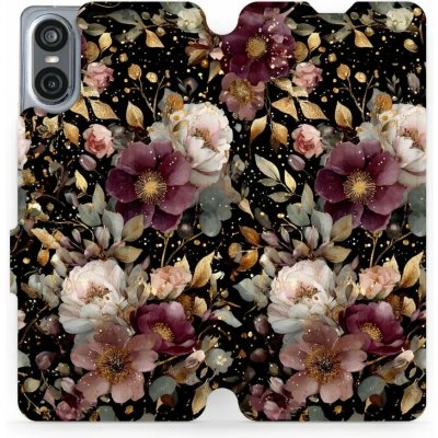 Mobiwear - Sony Xperia 10 VI - V169S Zlatavé kvítky – Sleviste.cz