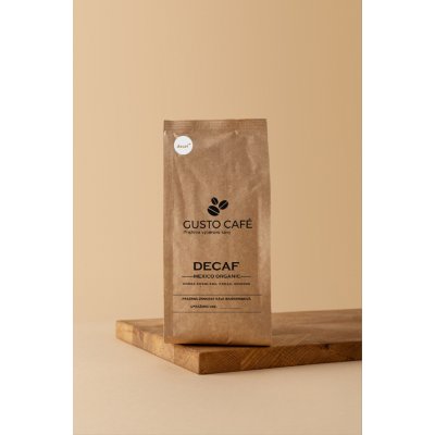 Rodinná pražírna Gusto Café Mexico Organic Decaf bezkofeinová zrnková 250 g – Hledejceny.cz