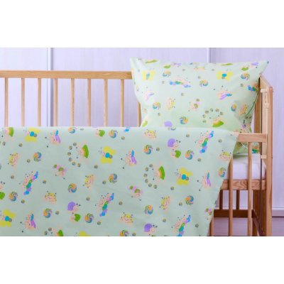 Jan povlečení Červíci zelené 135x90 cm 60x45 cm – Zboží Dáma