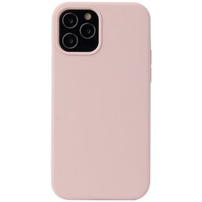 Pouzdro AppleKing Silikonové iPhone 12 / 12 Pro - pískově růžové