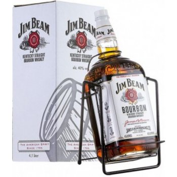 Jim Beam 40% 3 l (dárkové balení kolébka)