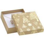 Šperky4U Vánoční dárková krabička na soupravu - zlatý motiv KR0368-GD – Zboží Dáma