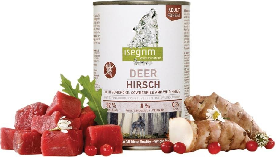 Isegrim Adult Deer with Sunchoke Cowberries & Herbs 400 g