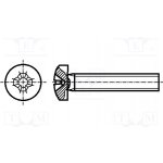 BOSSARD 1135708 Šroub; M3x35; 0,5; Hlava: válcová; Phillips; PH1; ocel; zinek – Hledejceny.cz