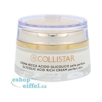 Collistar Attivi Puri Glycolic Acid Rich Cream pleťový krém s kyselinou glykolovou 50 ml